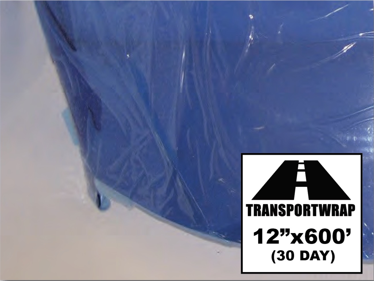 W2B12600 Blue Shield TransportWrap — clear blue film for targeted vehicle protection